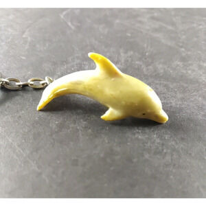 Dolphin Rubber Keychain Discolored